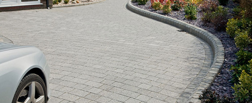 Newly paved driveway